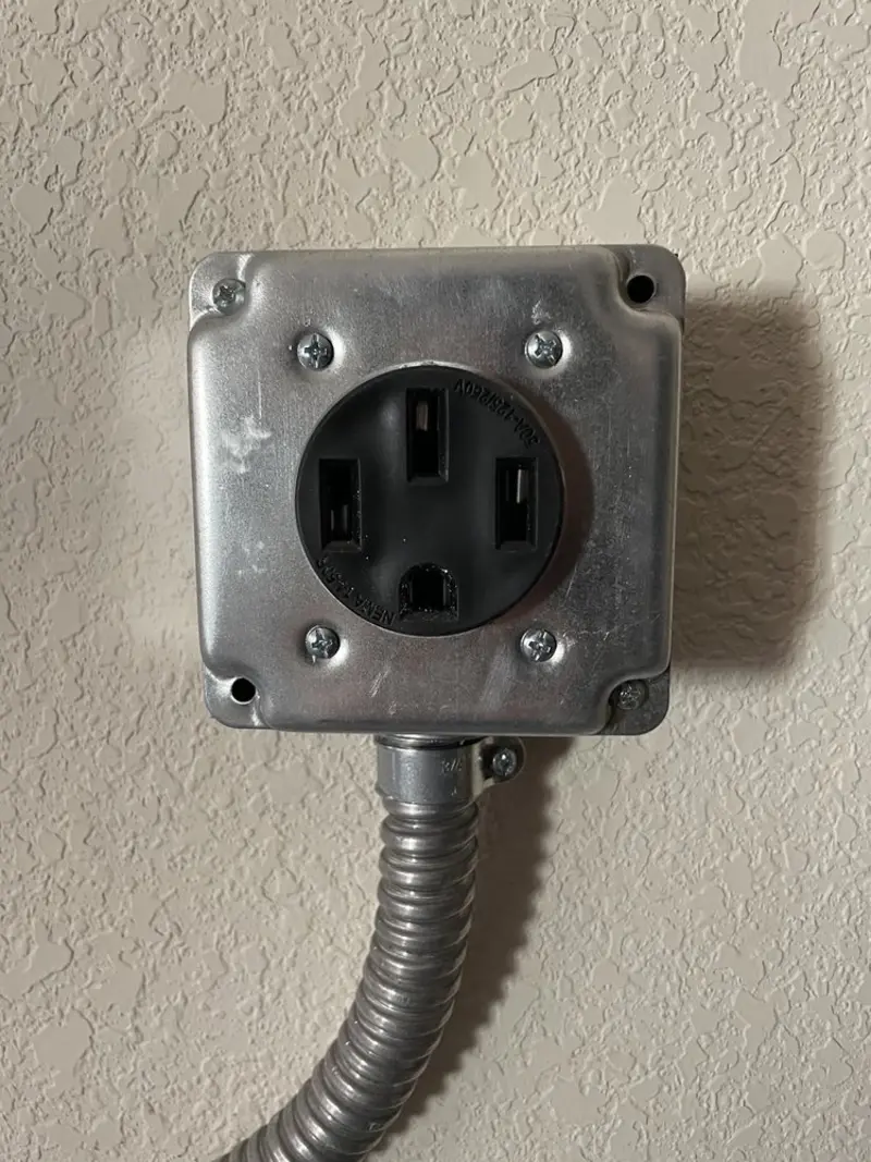 NEMA 14-50 outlet installed for Electrical Panel Upgrade in Oak Harbor